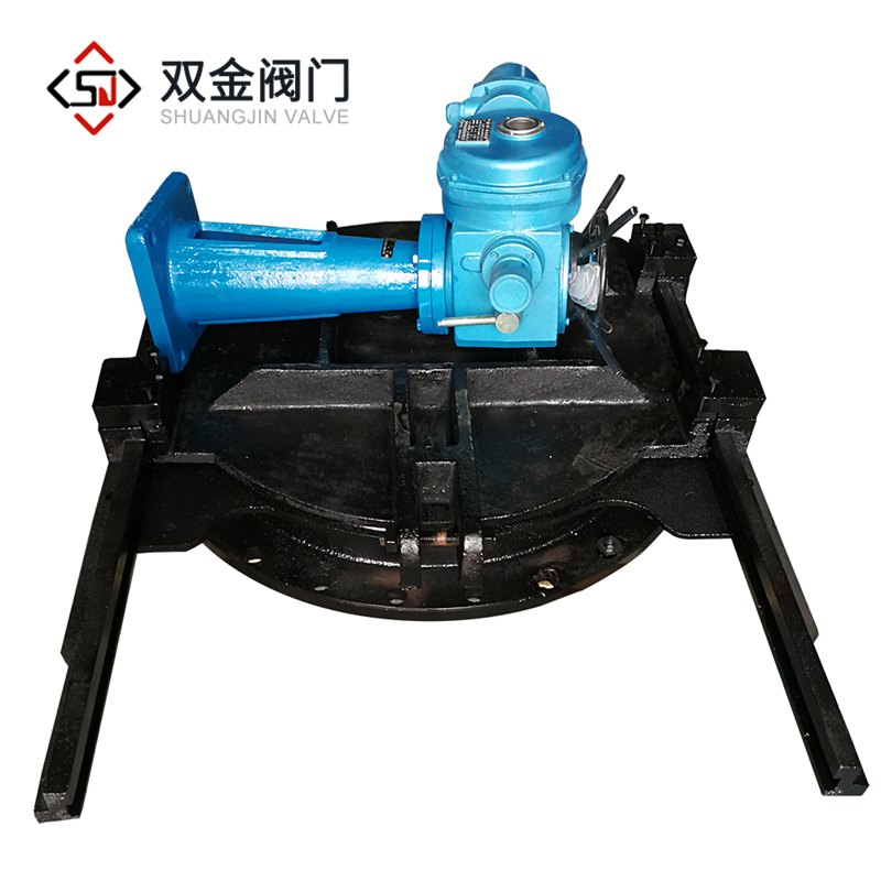 手電兩用鑄鐵鑲銅圓閘門(mén) 手電兩用鑄鐵鑲銅圓閘門(mén)